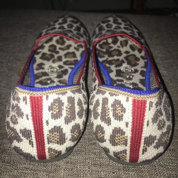 Rothy’s Animal Print Mocha Spot Loafers in Leopard in size W6.5 - Picture 6 of 8